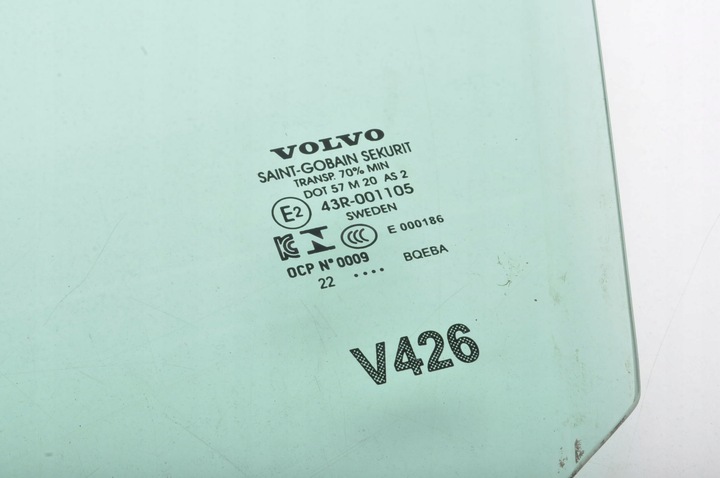 фото №2, Volvo xc60 ii скло двері ліва передня лівий перед 2022 рік