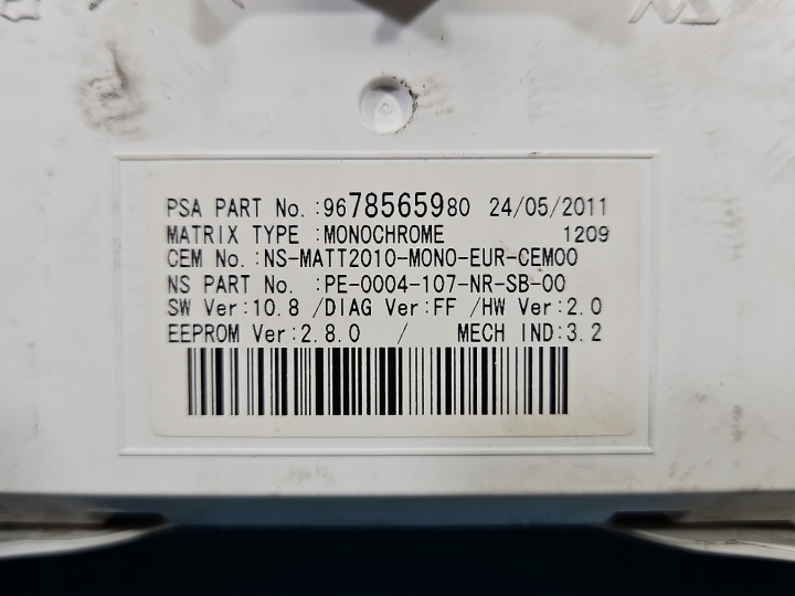 фото №7, Спидометр peugeot 508 i 9678565980 1.6 thp европа