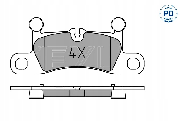 MEYLE КОЛОДКИ ГАЛЬМІВНІ ЗАД PORSCHE 718 BOXSTER 718 CAYMAN CAYENNE