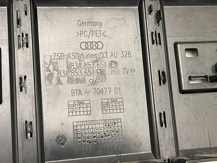 фото №8, Решітка радіатора решітка audi q3 83a 83a853651f