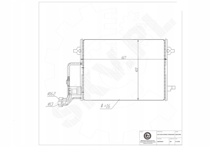 фото №8, Радиаторов кондиционера skoda superb i 1.8 t 12.01-03.08
