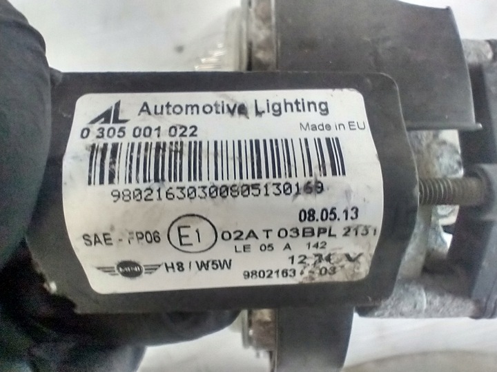 фото №9, Mini countryman r60 лампа przecwimgielna галоген правый 0305001022