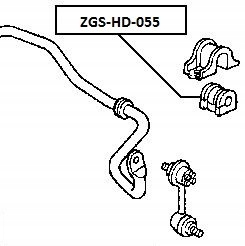фото №2, Резиновая накладка стабилизатора перед honda odyssey 03-08