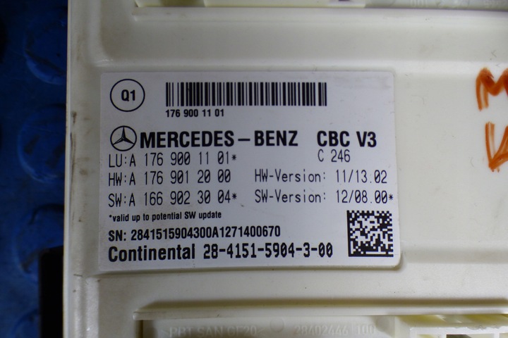 фото №5, Модуль комфорта крепление a1769001101 a2465452540 mercedes b-klasa ii w246