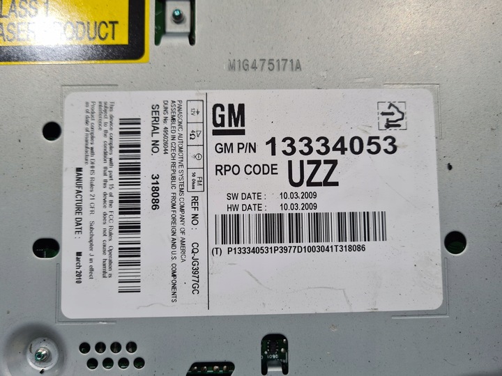 фото №10, Радіо cd 400 cd400 opel astra j