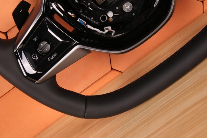 фото №10, Bmw g60 g61 оригінальна шкіряний кермо пелюстки