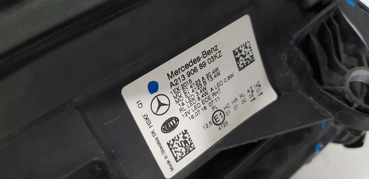 фото №7, Mercedes w213 лампа фара лівий перед a2139068903kz