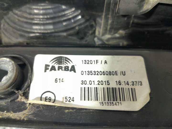 фото №6, Fiat fiorino iii фара ліва задня зад w крило eu 01353206080e