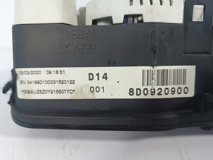 фото №6, Audi a4 b5 рестайлінг 95-01 спідометр  прилади obrotomierz 1.9tdi оригінальний номер 8d0920900