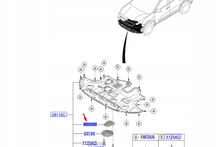 фото №8, Kia niro mk1 захист шасі po сервісі нова оригінальна 29131g2000