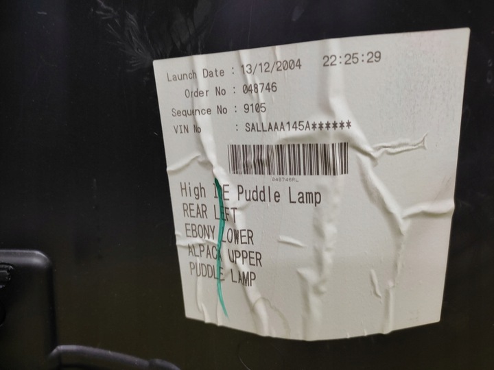 фото №14, Land rover discovery iii обивка боковина дверь левый зад