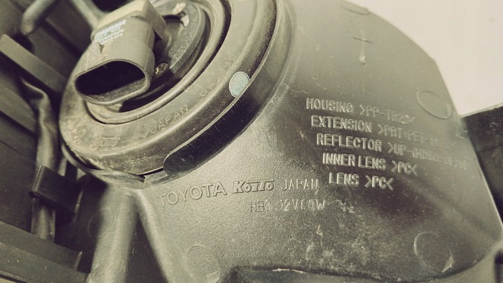 фото №13, Лампа перед лінза toyota prius iii xw30 09-15 оригінал європа синя