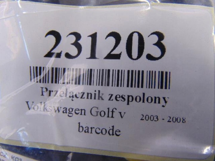 фото №7, Volkswagen golf v hb 1.6mpi перемикач комбінований 1k0953549af