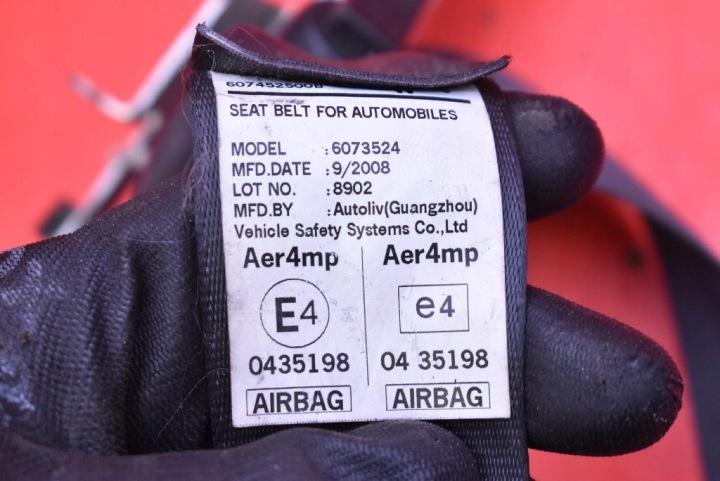 фото №11, Pas безопасности левые перед натяжитель eu 608200300a honda crv 3 iii 06-09