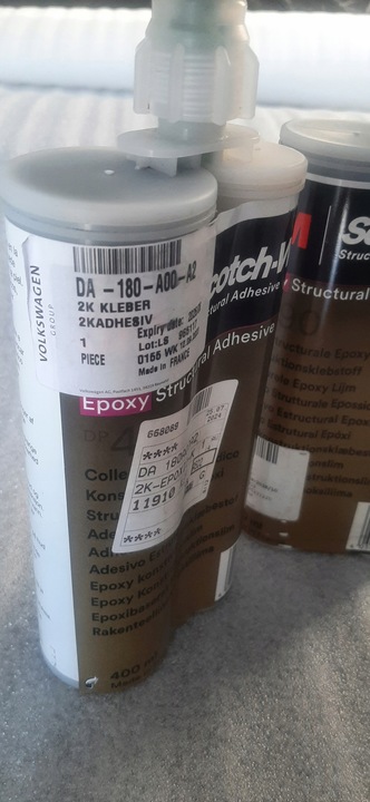 фото №2, Клей 3m vw da180a00a2 dwuskładnikowy оригинал, do2026r