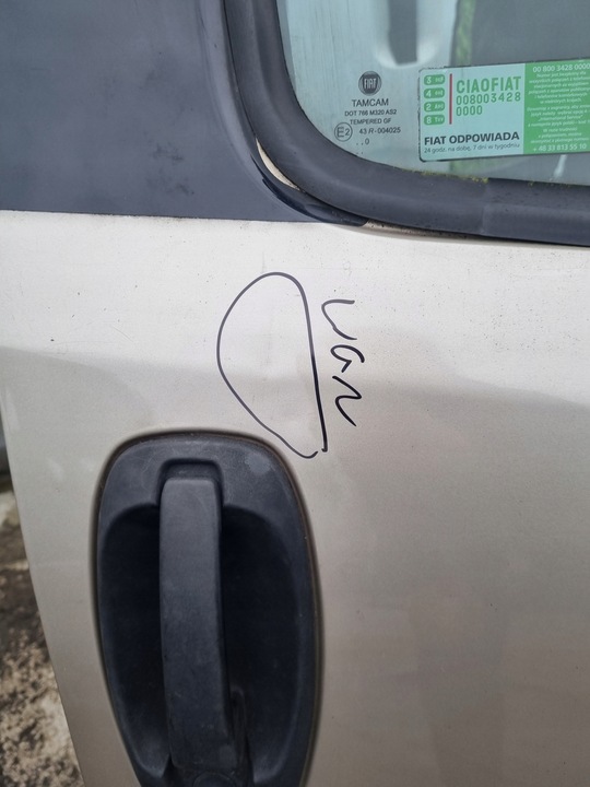 фото №14, Fiat doblo ii 10-14 2010 r. 261 дверь правые перед правые передние pp eu