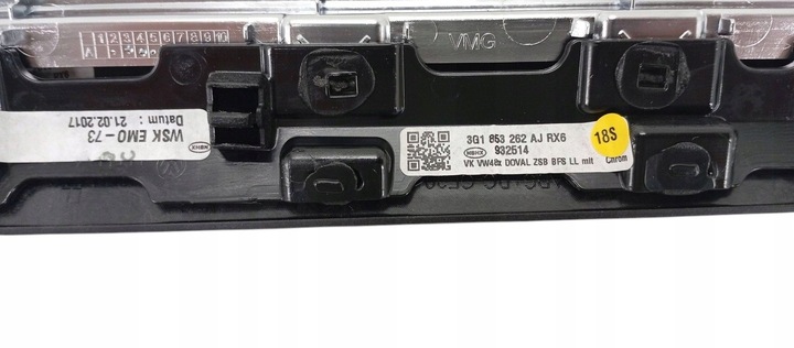 фото №6, Vw passat b8 14- планка dekor панели консоли 3g1853262aj 3g1853261h