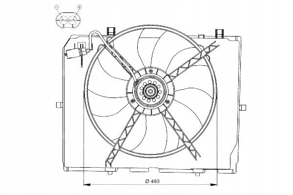 фото №1, Nrf вентилятор радіатор mercedes w210 2,0-2,7cdi