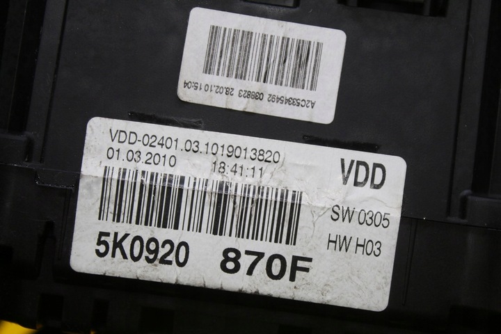 фото №10, Спідометр  манометр 5k0920870f 1.4 tsi golf vi dsg