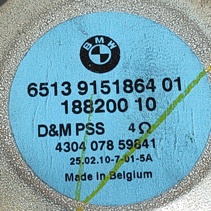 фото №6, Динамік задніх правих двері bmw x5 e70 9151864 26059230 3.0l 225kw 2010