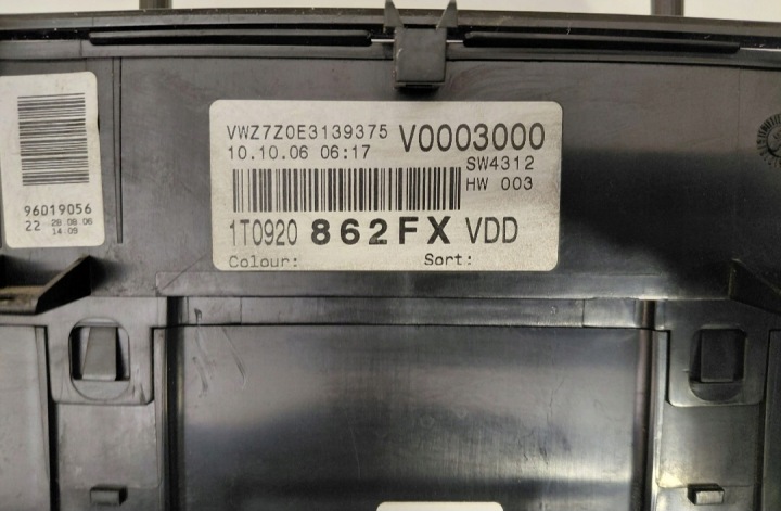 фото №7, Спидометр volkswagen touran i 1t0920862fx