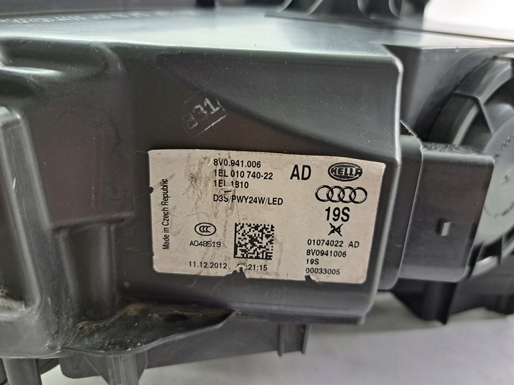 фото №9, Лампа права ксенон led ні керована audi a3 8v0 8v0941006