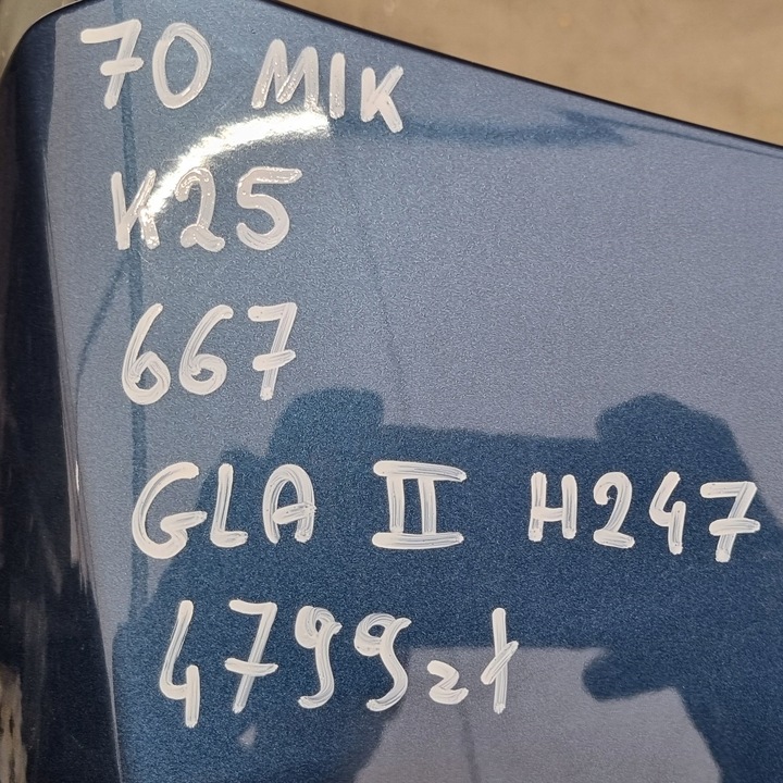 фото №16, Mercede gla ii h247 w247 247 капот перед передняя 70mik цвет 667