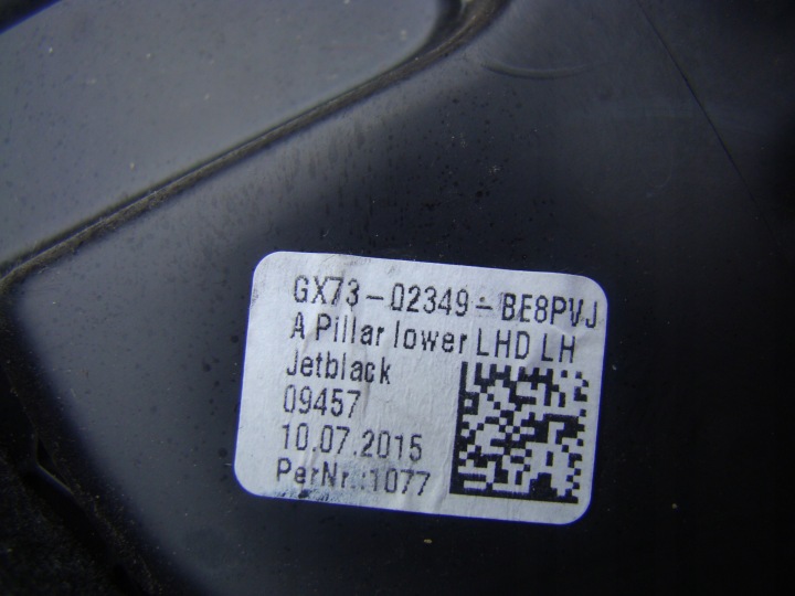 фото №6, Jaguar xe od 2015 защита пластик стойка gx73-02349