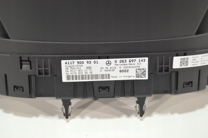 фото №11, Спидометр mercedes w117 c117 cla 180 бензин европа