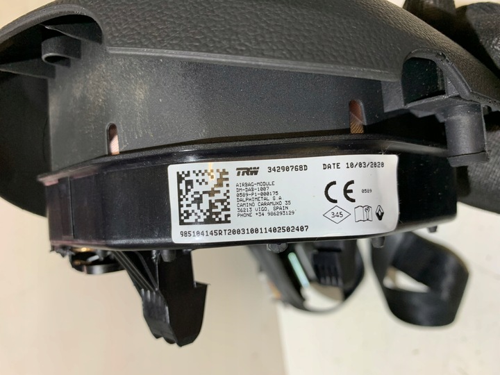 фото №8, Renault master iv повітряна подушка водія подушка безпеки pas 985104145r
