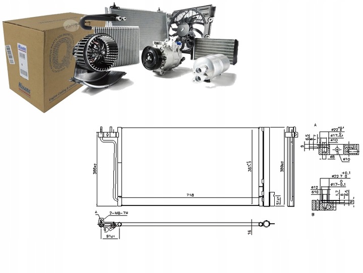 фото №1, Конденсатор кондиціонера ford c-max ii focus iii grand c-max