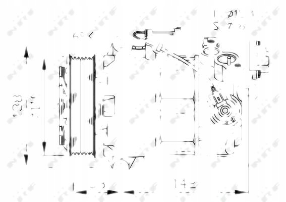 фото №10, Nrf 32463 компрессор, кондиционер