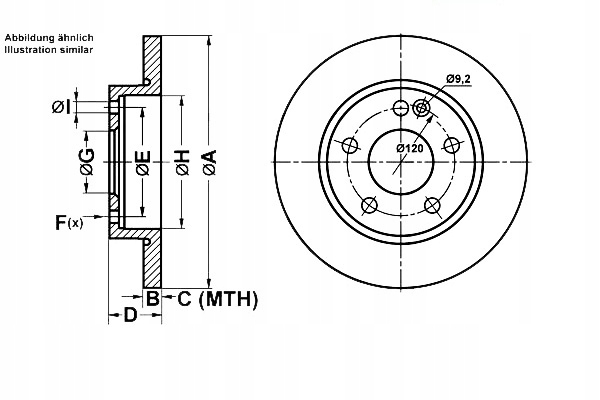 фото №2, Ate комплект диск гальмівних 1684210112 562048b 9