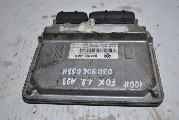фото №7, Компьютер двигателя vw fox 1.2 03d906033h