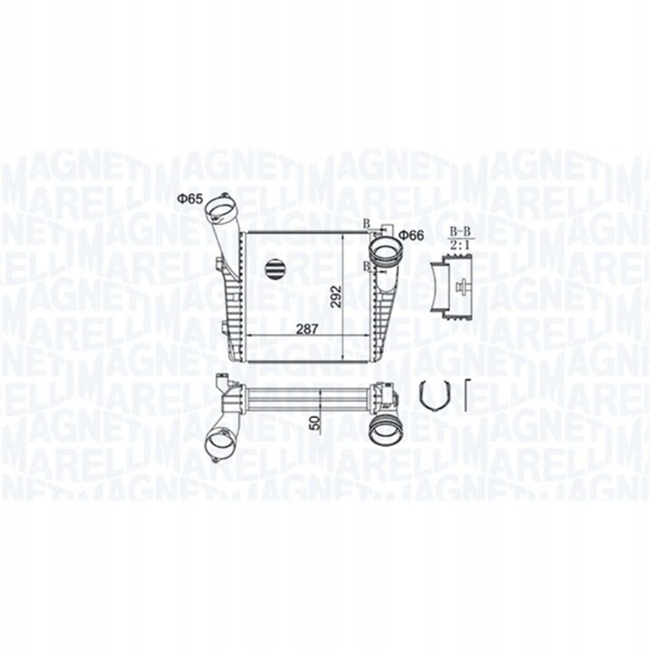 фото №1, Радіаторів повітря магніт marelli 351319204400