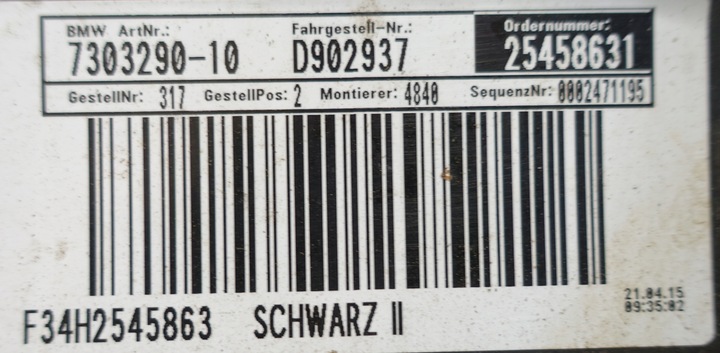 фото №14, Bmw 3 gt f34 7293780 2013-2016 бампер зад задній
