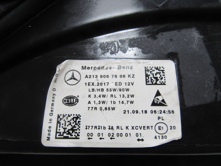 фото №16, Mercedes e w213 213 фара правая перед multibeam полный led a2139067606kz