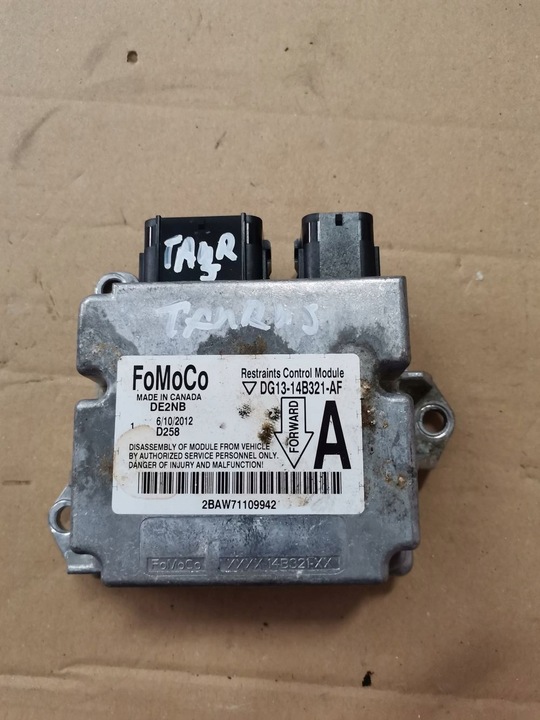 фото №1, Ford taurus 10-18r датчик подушка безопасности dg13-14b321-af