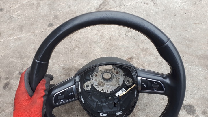 фото №11, S4 b8 a4 руль кожаный кожа 3ram sline