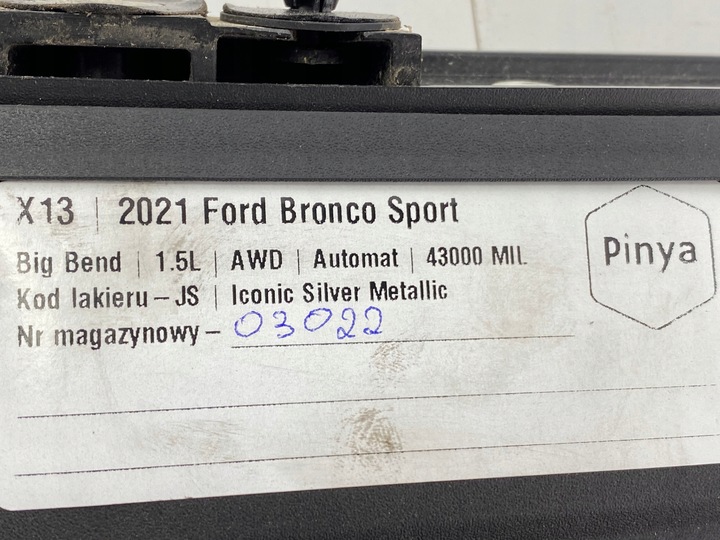 фото №10, Рейлинги крышные ford bronco sport 2020+ usa