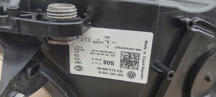 фото №10, Vw golf vii gte лампа левый перед полный led