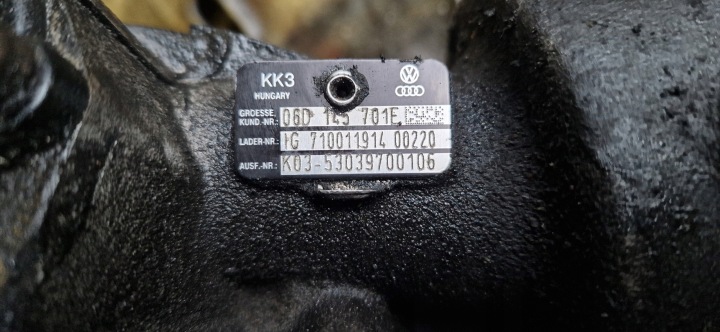 фото №8, Турбонагнітач 06d145701e 2.0 tfsi bul bwe audi a4 b7 турбіна