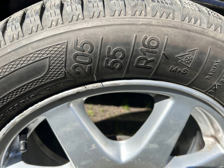 фото №10, Диски з шинами audi a3 b5 a4 b6 b7 a6 c5 16 дюймів