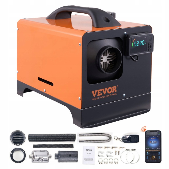 фото №11, Отопление стояночный vevor 8kw na масло приводной 12v отопитель воздуха