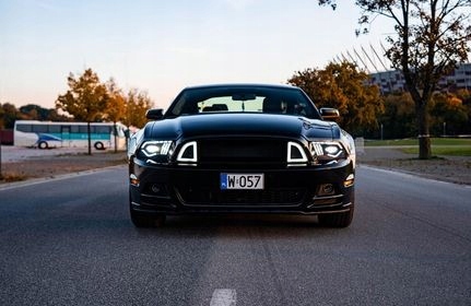 фото №5, Решётка радиатора верхний решётка rtr led mustang 2013-2014 gt, v6 чёрная корпус led