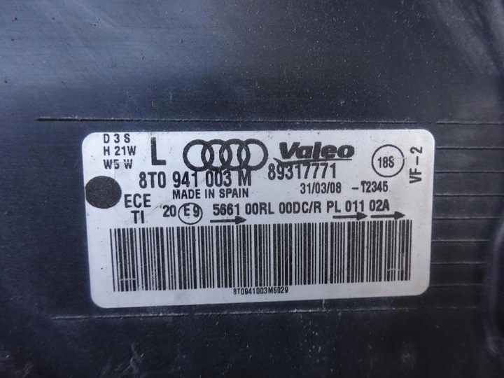 фото №9, Audi s5 a5 8t лампа левая перед передняя bixenon led 8t0941003m