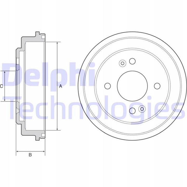 фото №2, Барабан тормозной delphi bf550