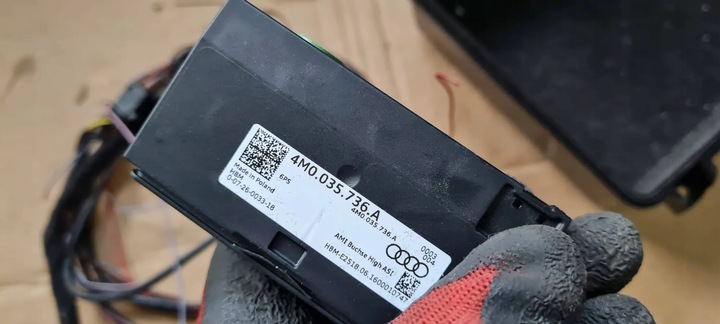 фото №9, Q7 4m ii port вхід гніздо usb корпус джгут 4m0035736a