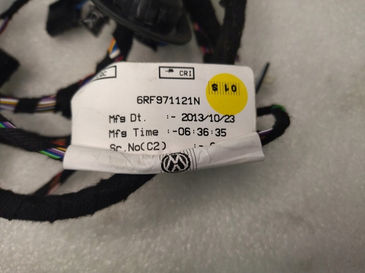 фото №9, 6rf971121n жгут дверь левый перед vw polo 6c skoda rapid 2011+