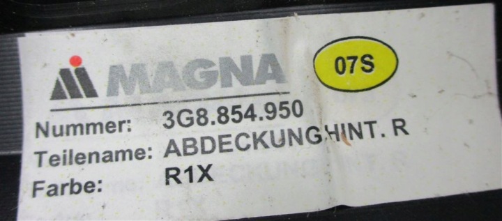 фото №10, Молдинг дверь правая зад vw arteon 3g8853992 lr1x fv
